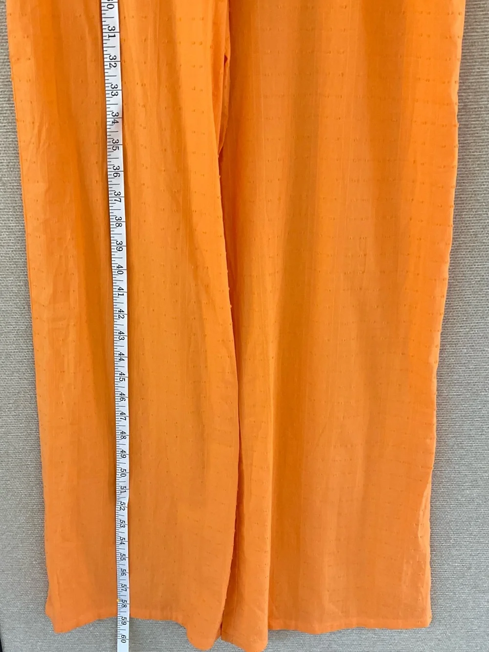 Nasty Gal Bright Orange Ruffle-Strap Wide-Leg Jumpsuit - Picture 8 of 14